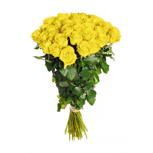 42 žlutých růží (Čtyřicet dva žlutých růží). Kytice čtyřiceti dvou žlutých růží.